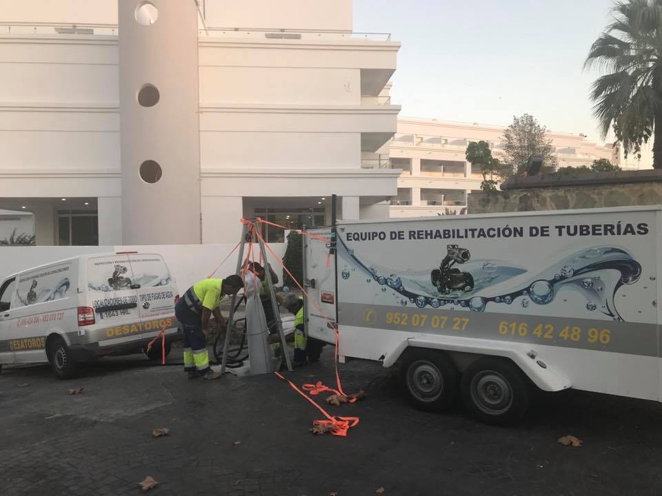 Rehabilitación de un tramo de tubería en un hotel (Rota, Cádiz)